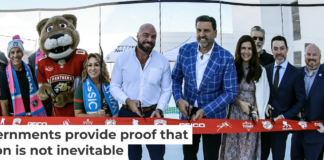 Local officials get to participate in events such as ribbon cuttings, celebrating projects they may have helped make happen. NHLI/Eliot J. Schechter via Getty Images